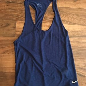 Navy Blue Nike Workout Tank
